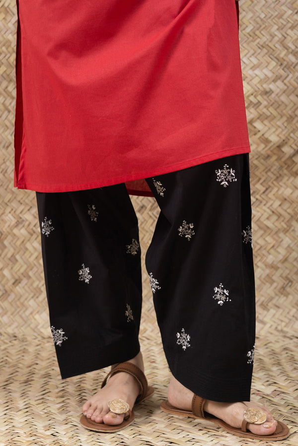 N K R Hand-Embroidered Shalwar