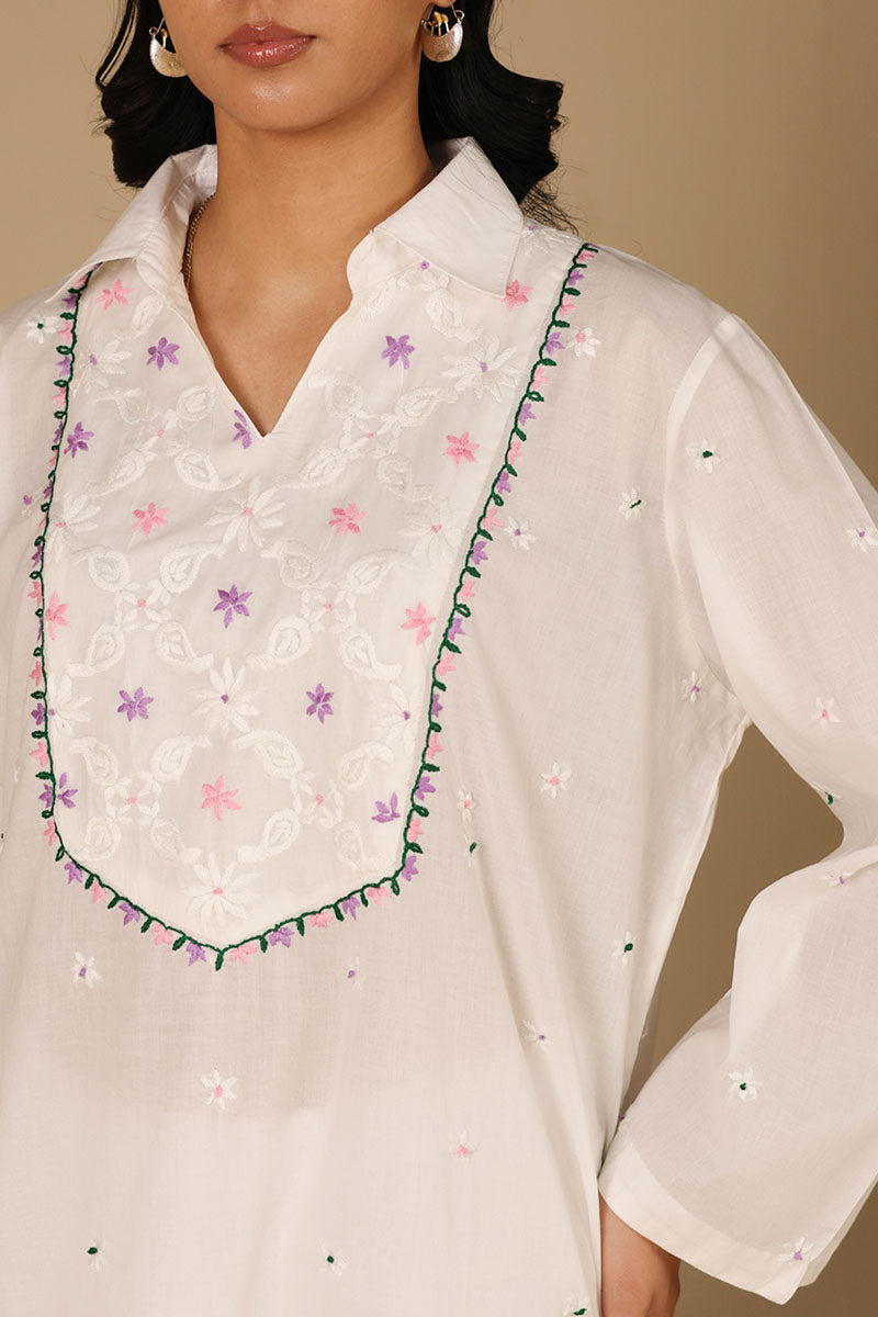 Phool Hand-Embroidered N K R Shirt