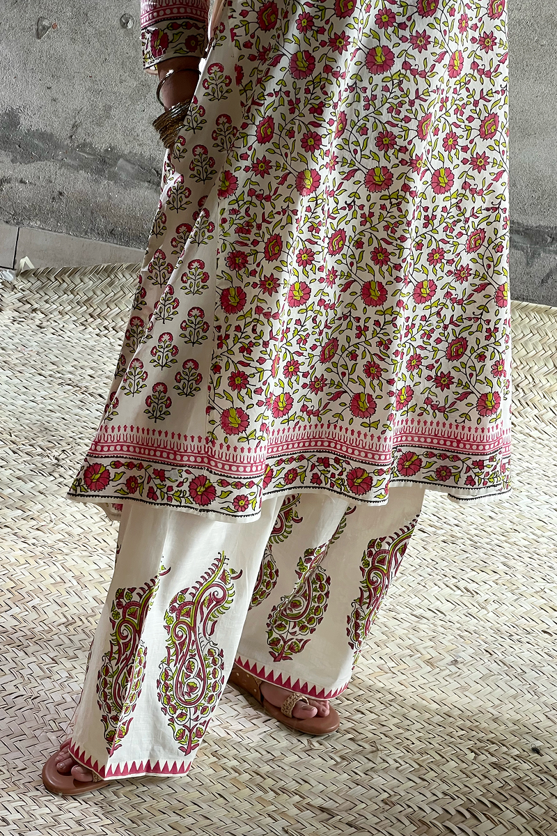 Hand-Block Printed Gulnar Set