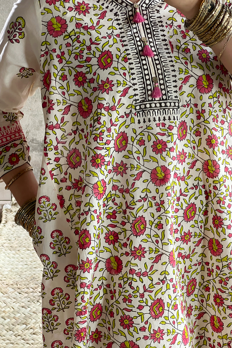 Hand-Block Printed Gulnar Set