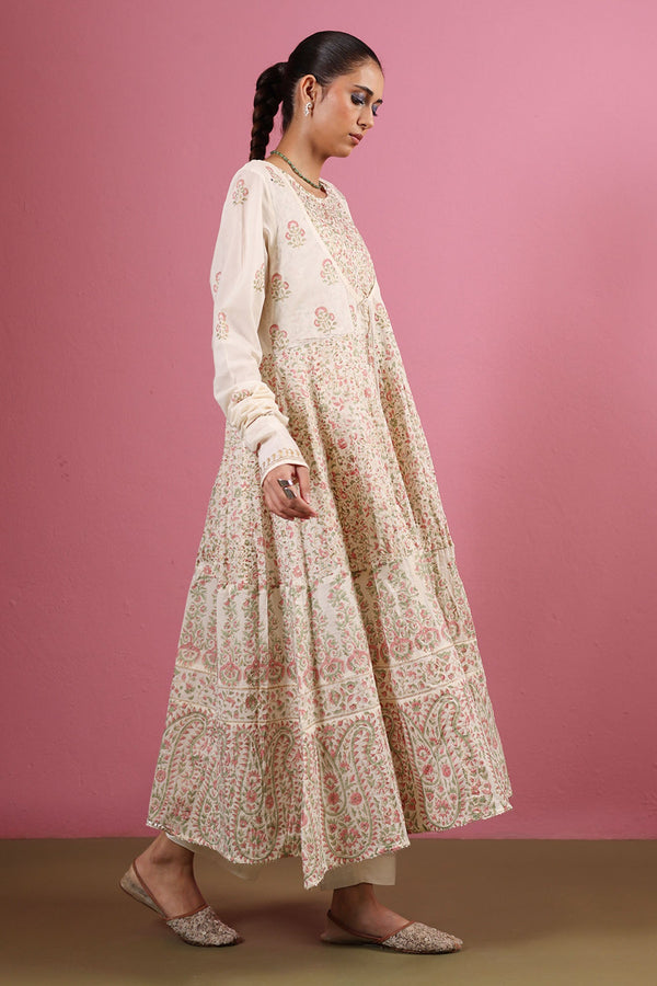Block Printed Anarkali