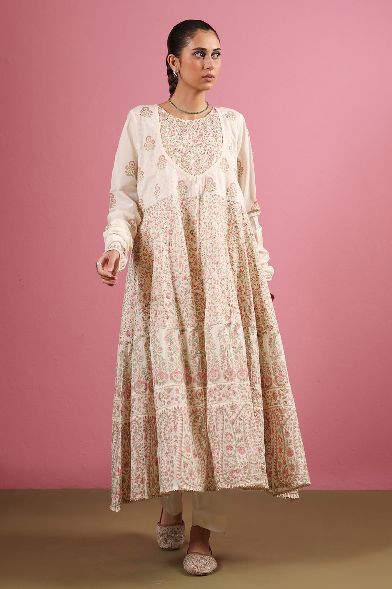 Block Printed Anarkali