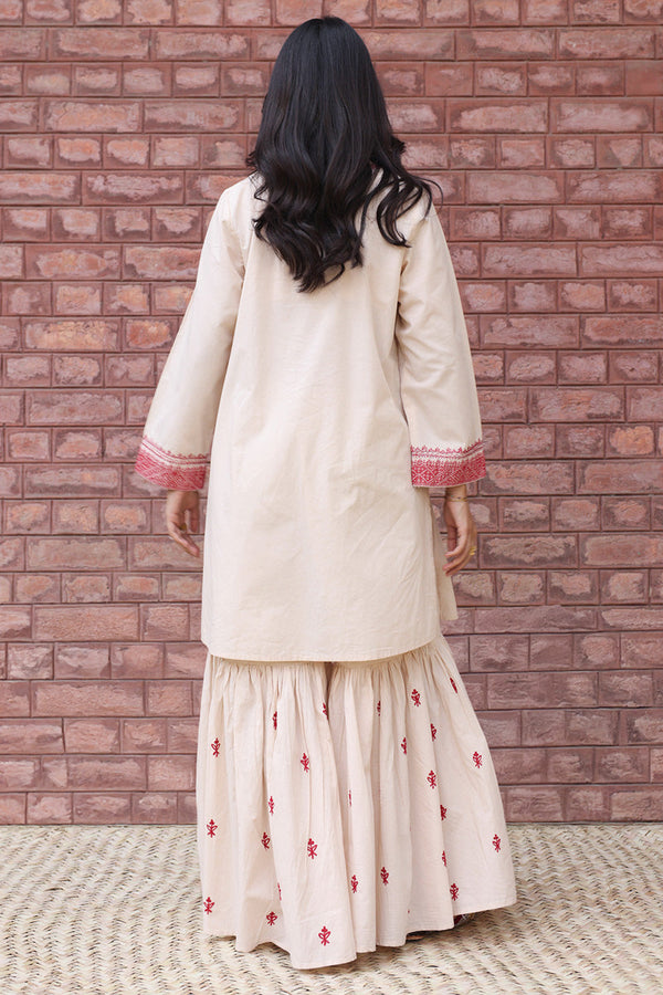 Embroidered Gharara Set
