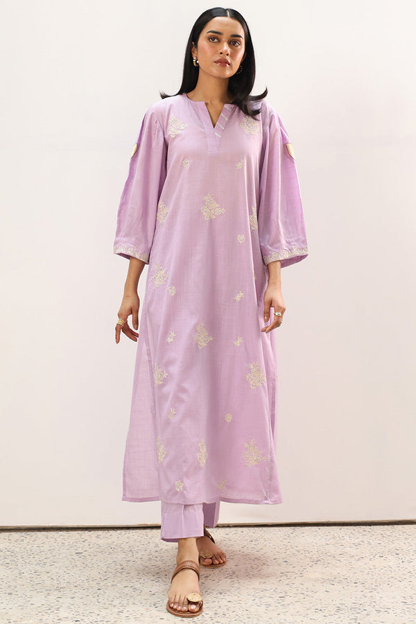 Embroidered Gota Jamni Set