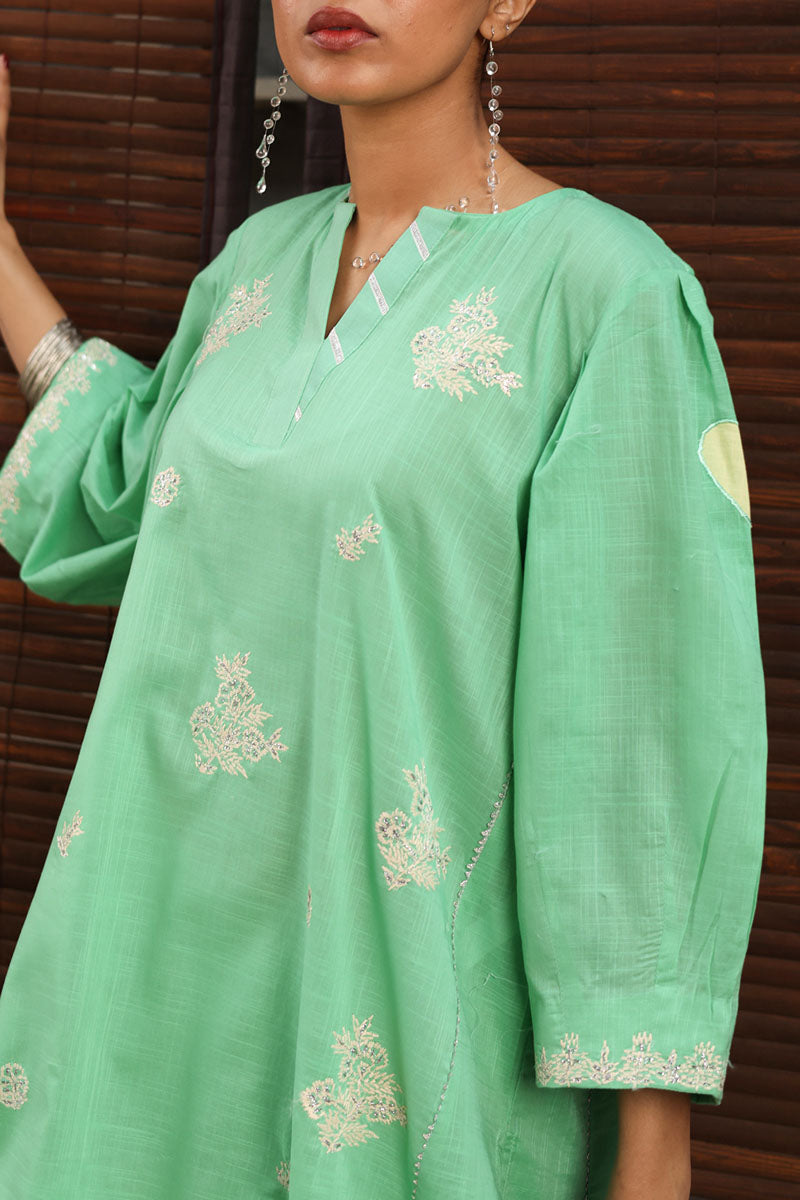 Embroidered Gota Jamni Set
