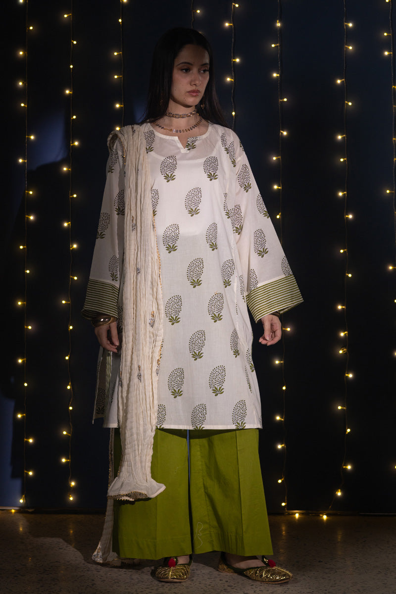 Ganga Jamni Crushed Dupatta