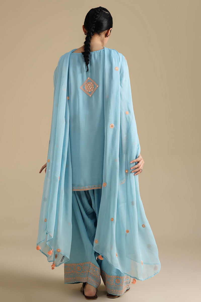 Sheesh Embroidered Farshi Set