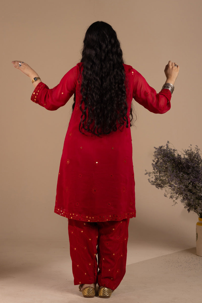 Sheesh Nur Embroidered Set