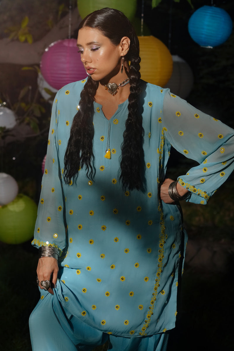 Embroidered Sheesh Mahal Set