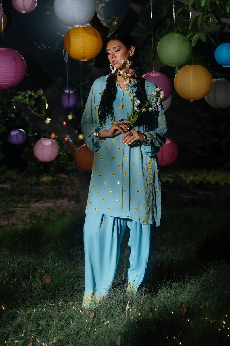 Embroidered Sheesh Mahal Set
