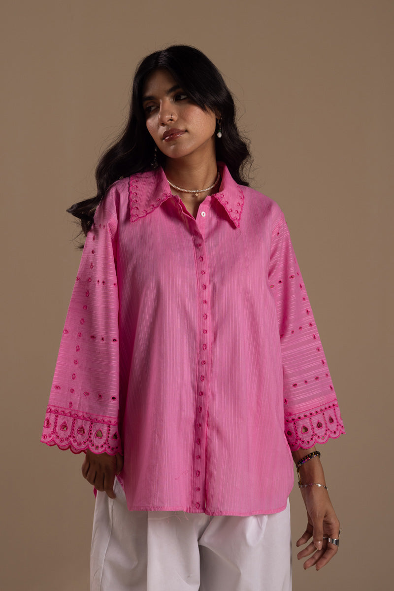 Broderie Blush Edit Top