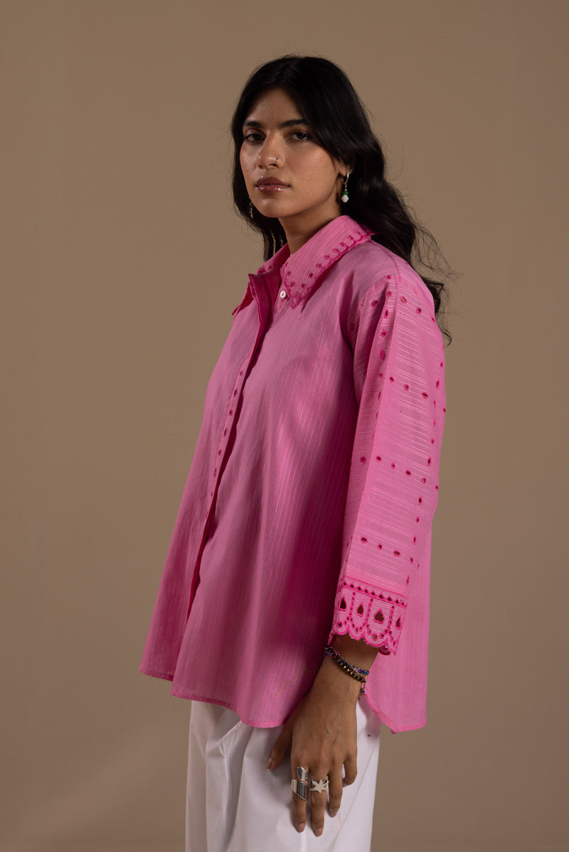 Broderie Blush Edit Top
