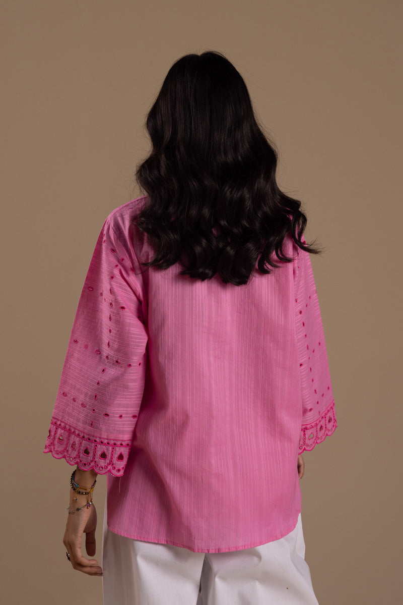 Broderie Blush Edit Top