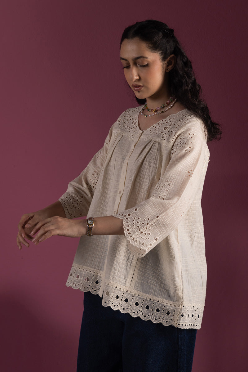 Broderie Whisper Top