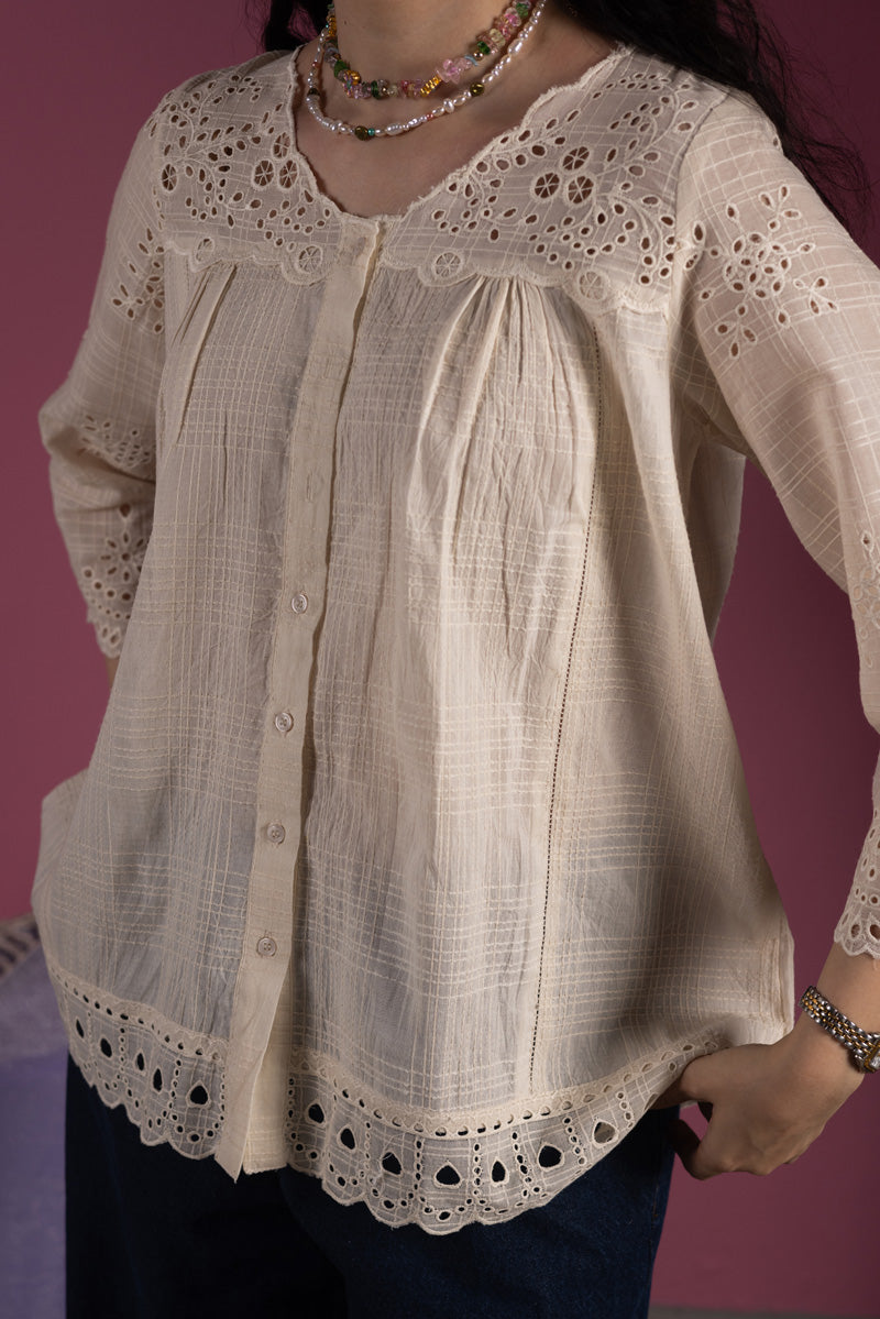 Broderie Whisper Top