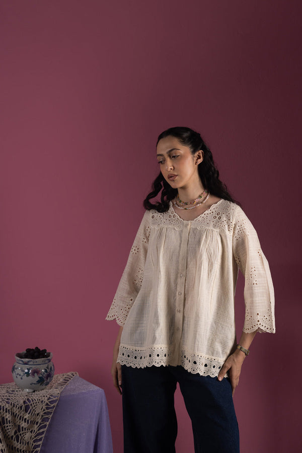 Broderie Whisper Top