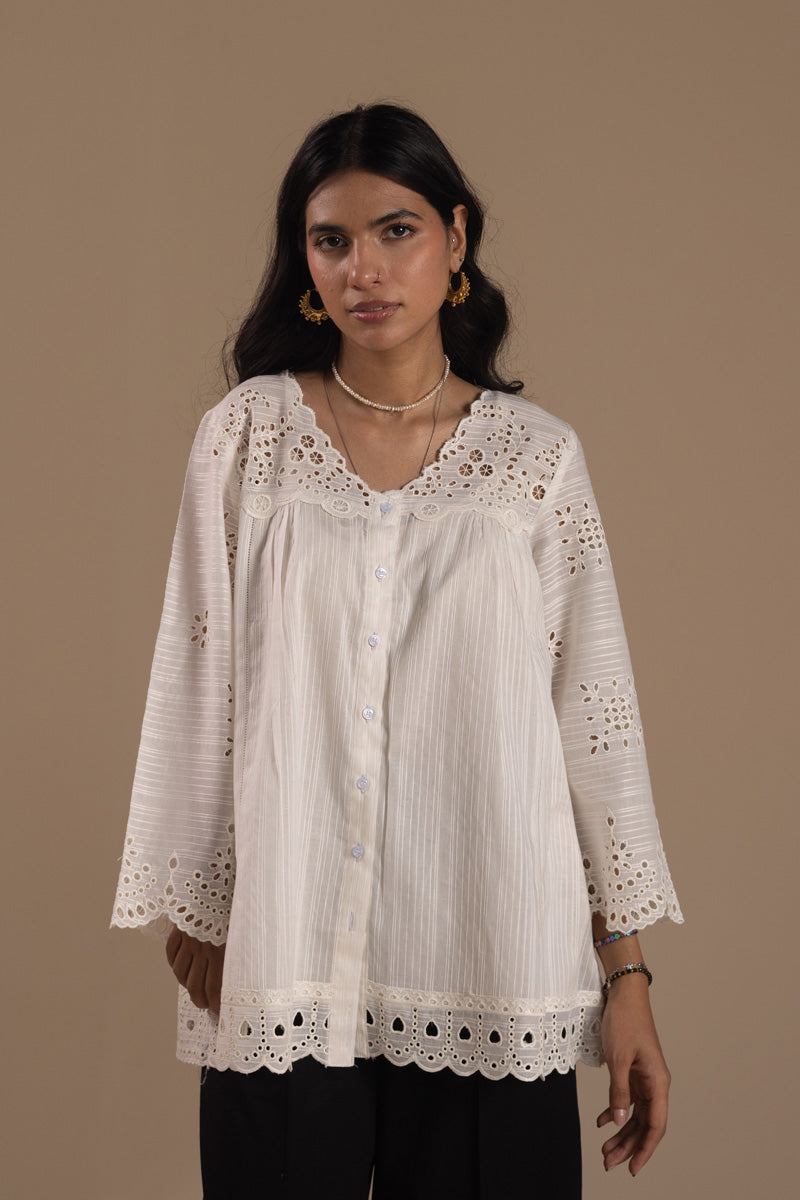 Broderie Whisper Top