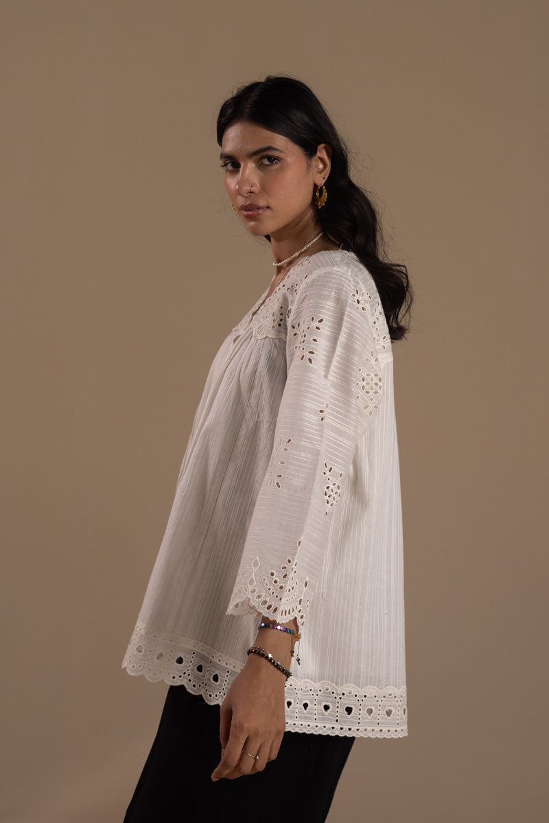 Broderie Whisper Top