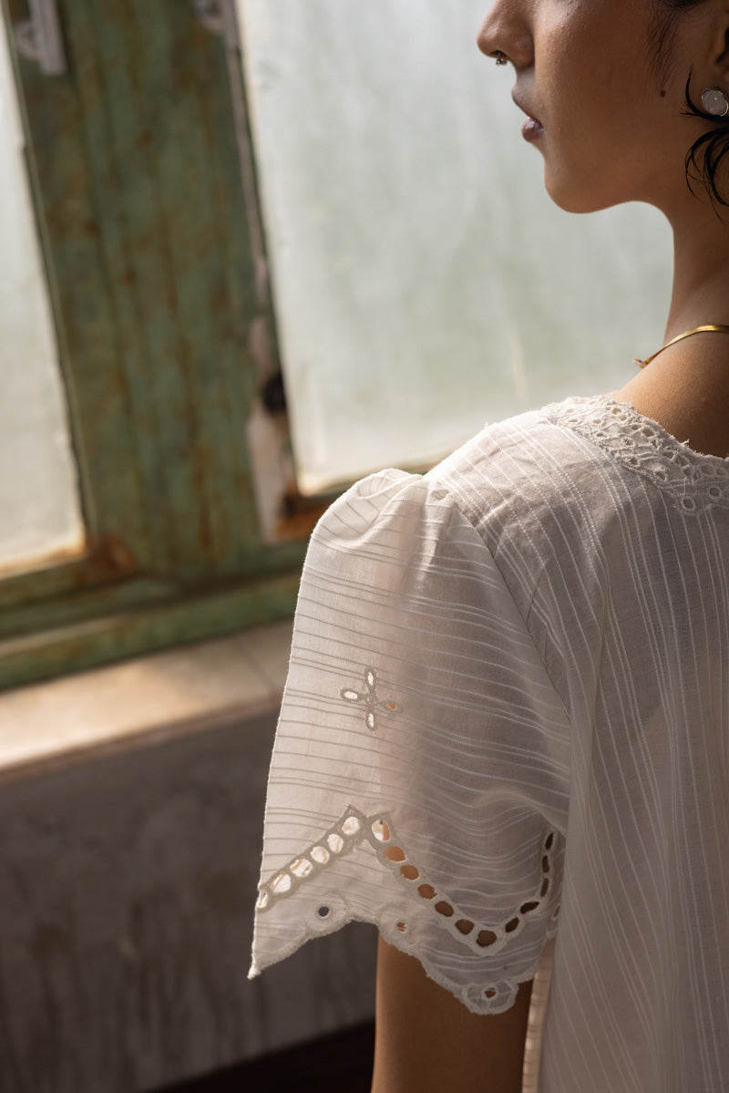 Midnight Broderie Edit Top