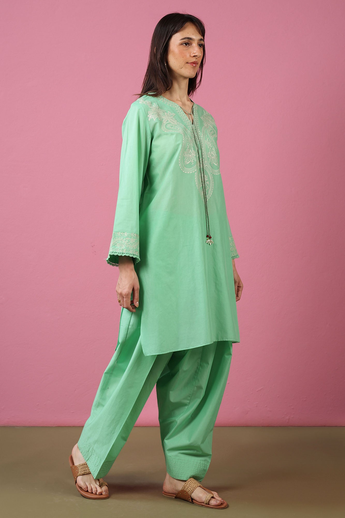 Paisley Embroidered Set