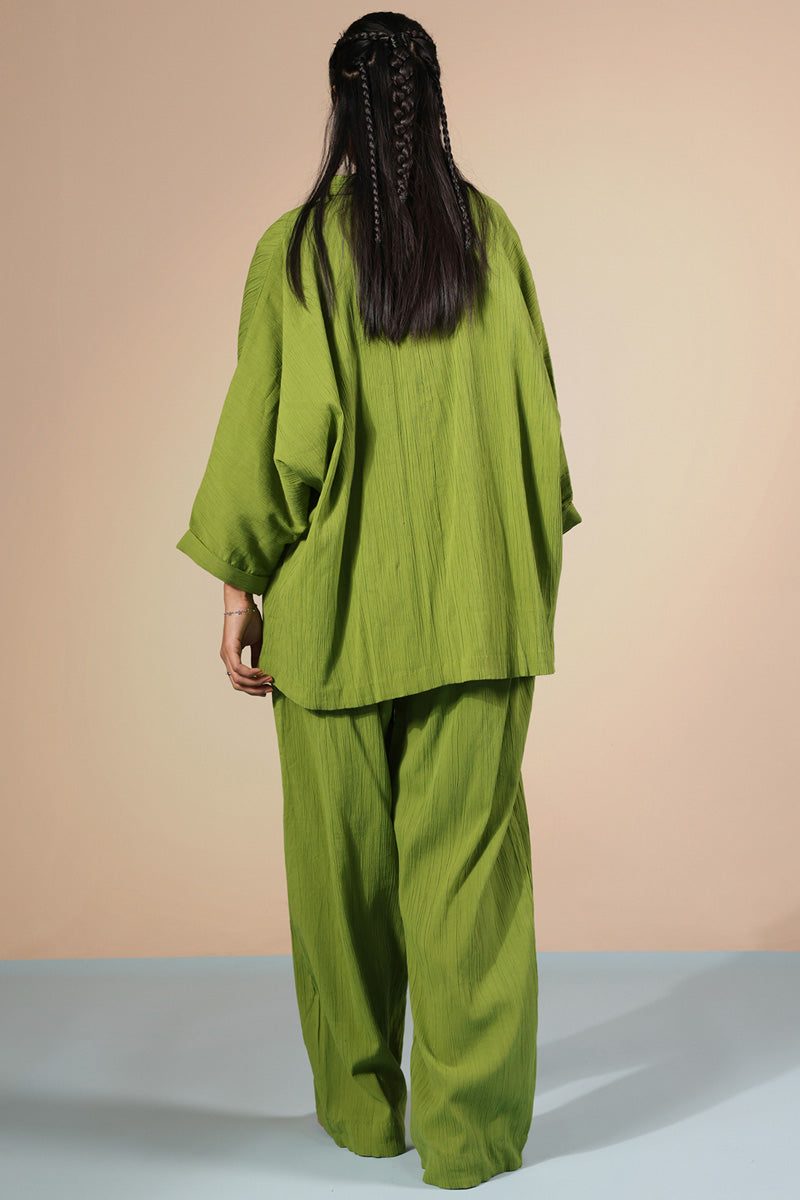 Soft Line Crinkle Co-ord Set