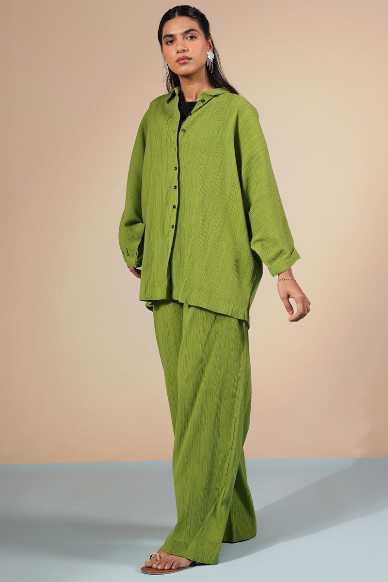 Soft Line Crinkle Co-ord Set