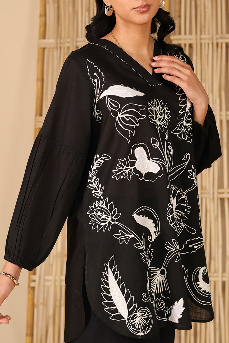 Embroidered Zouk Top