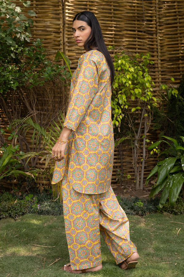 Printed Crochet Duo Set