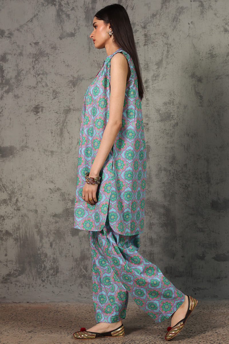Pleated Crochet Duo Set