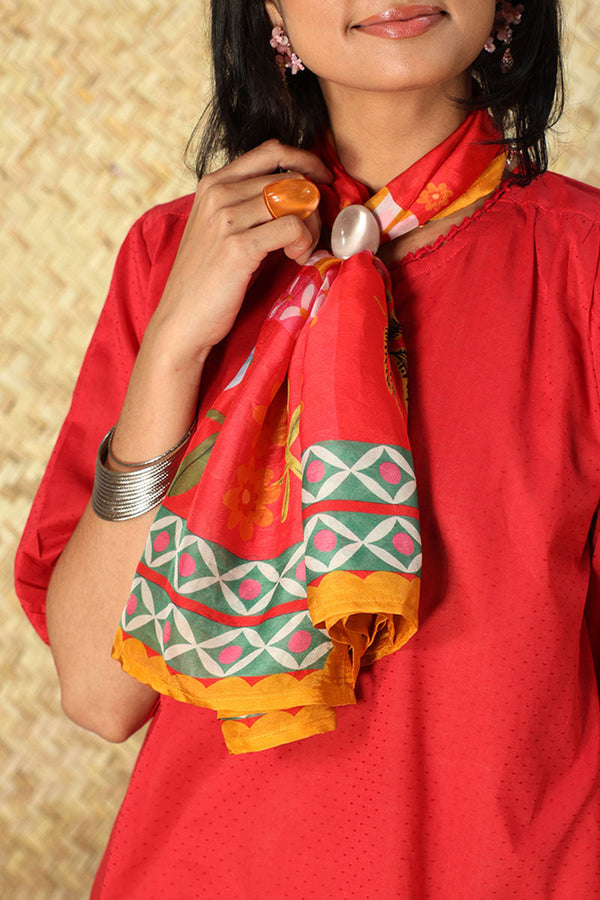 Dotted Polka Scarf Set