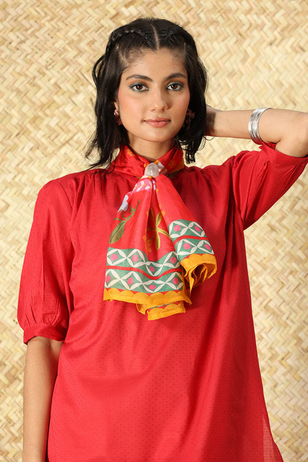 Dotted Polka Scarf Set