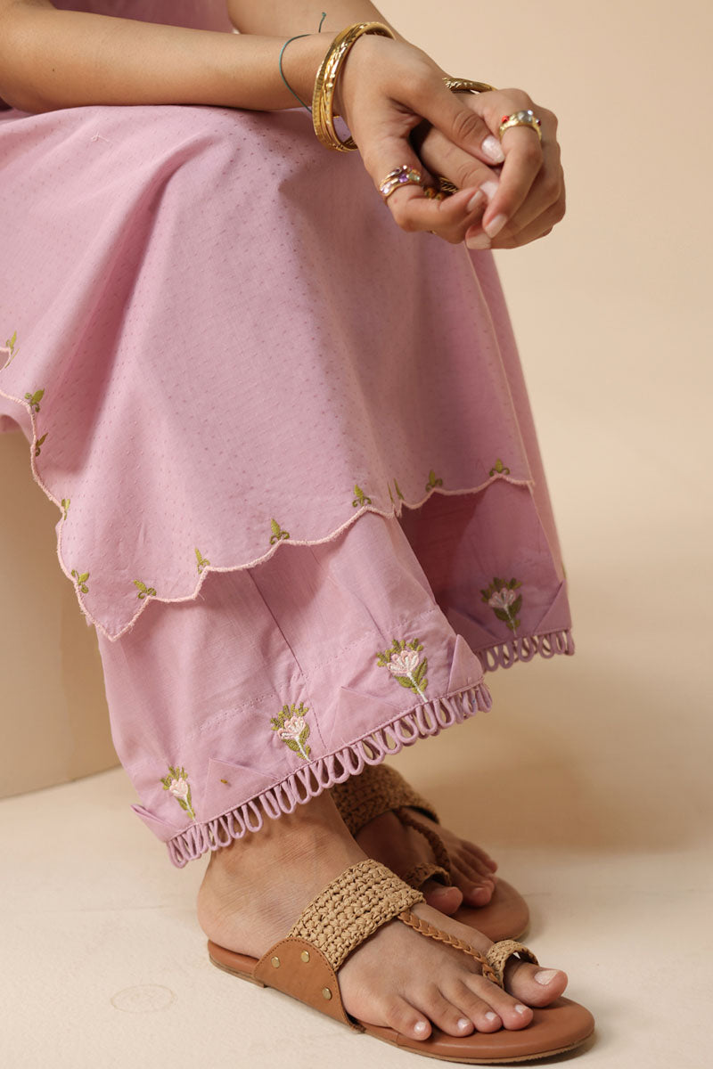 Blush Bloom Embroidered Suit
