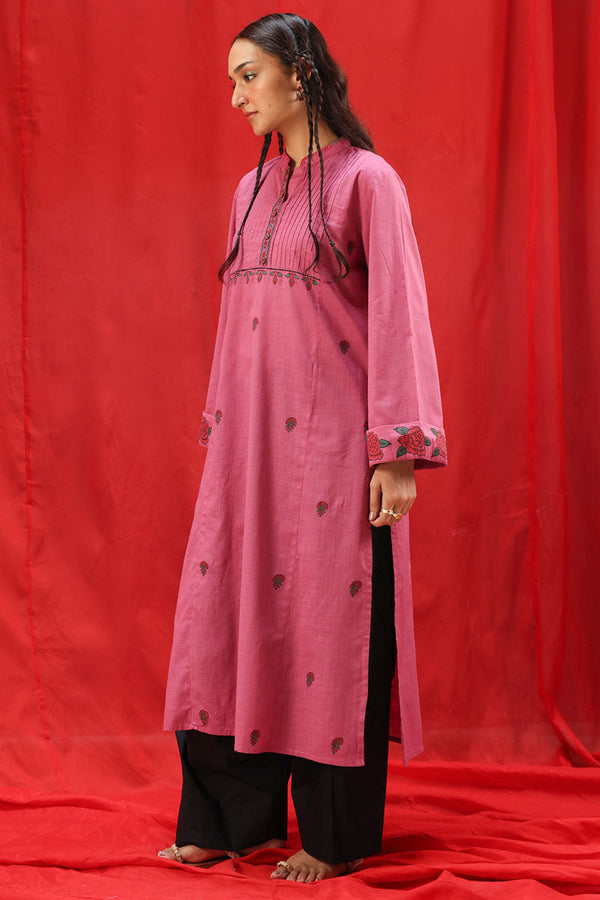 Rose Block Printed Kurta