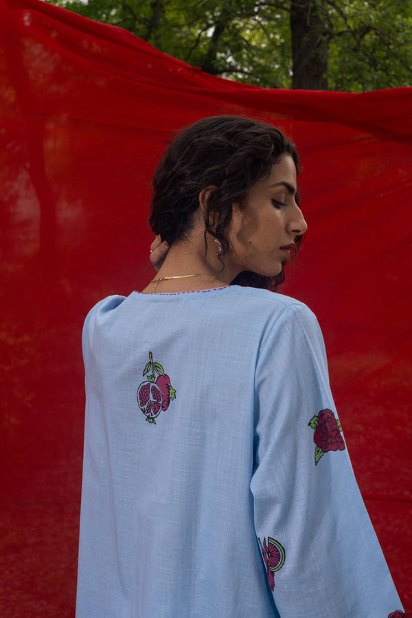 Laal Anar Block-Printed Set