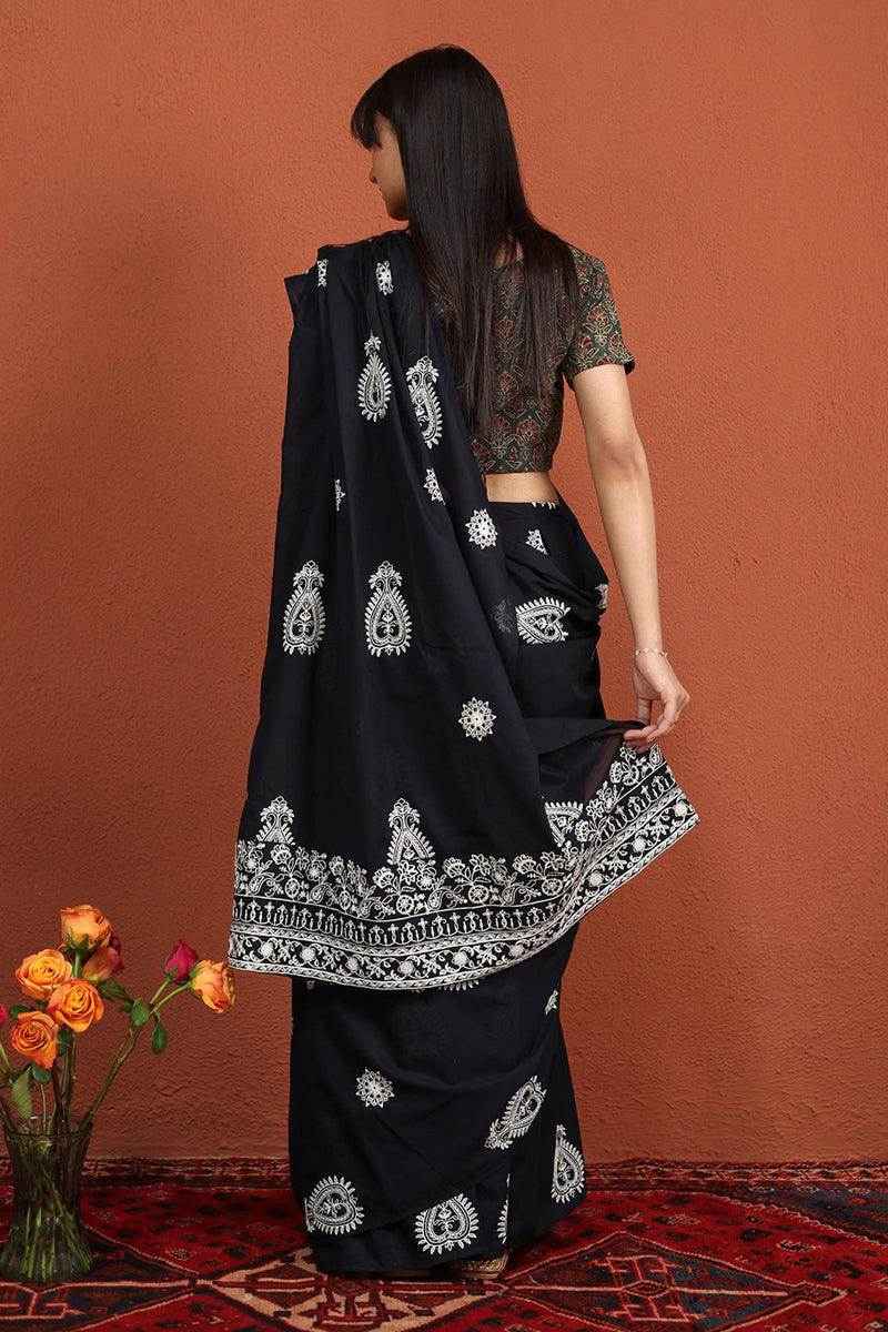 Midnight reverie Saree