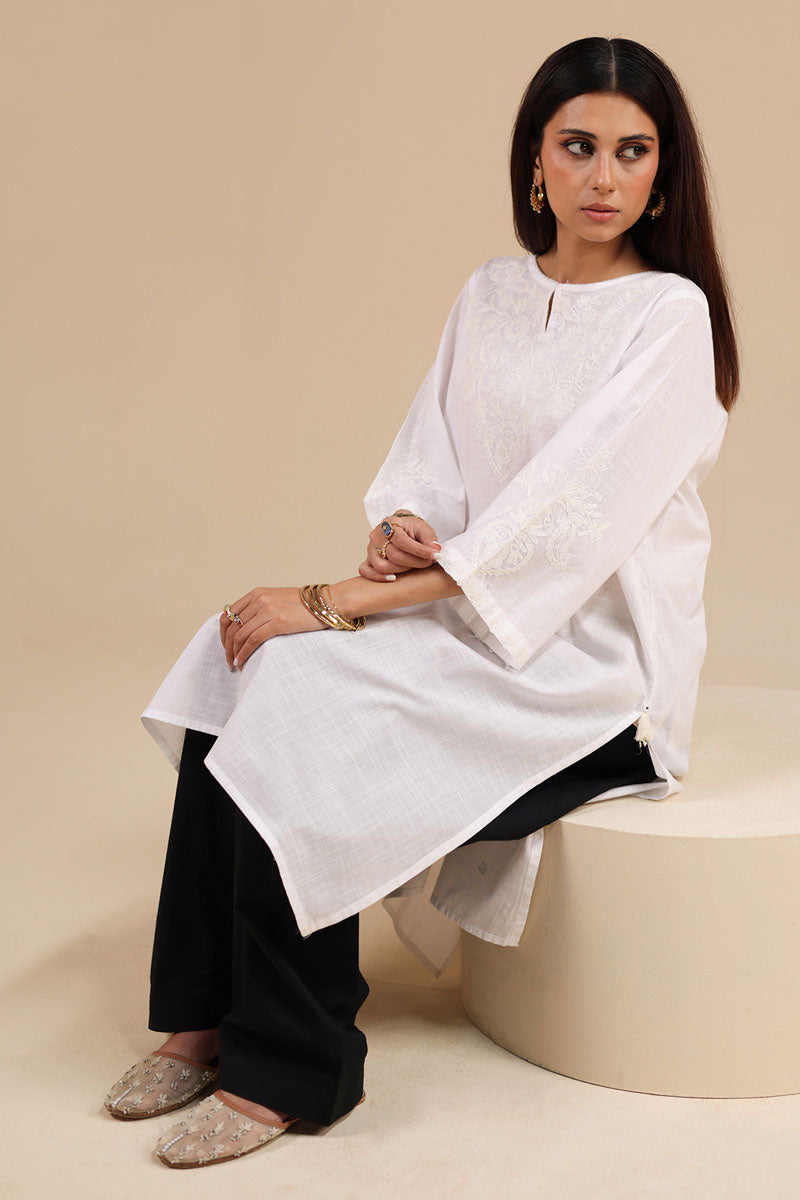 Ivory Garden Embroidered Shirt