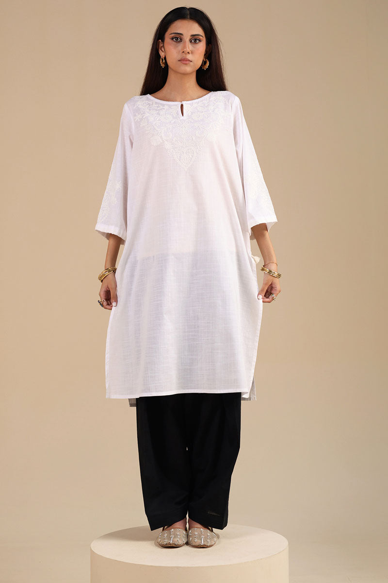 Ivory Garden Embroidered Shirt