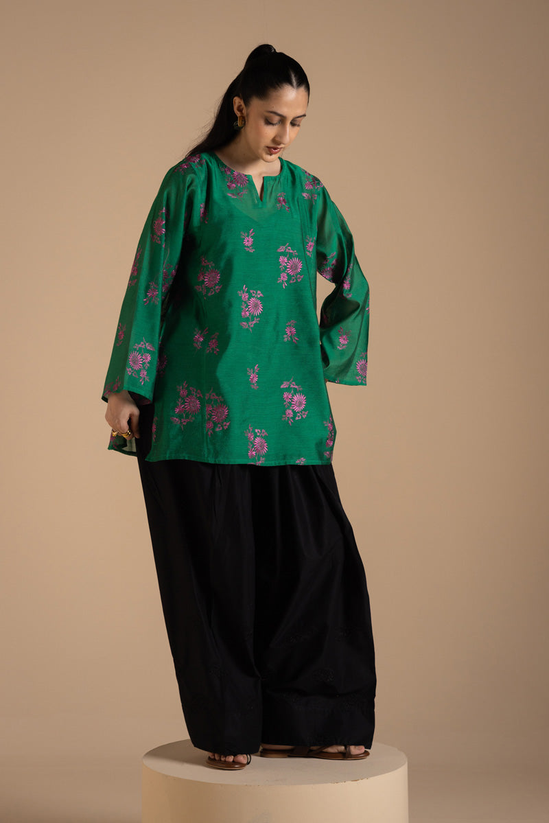 Forest Fleur Embroidered Kurta