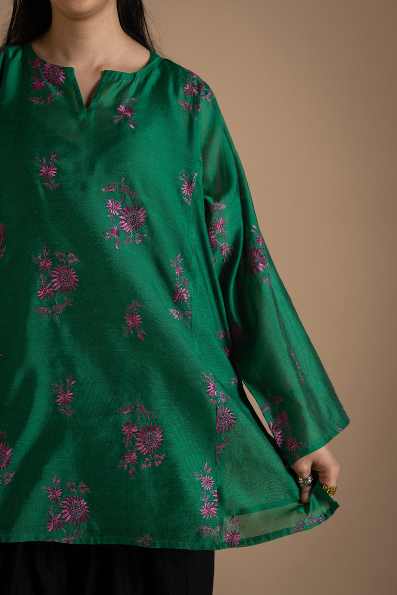 Forest Fleur Embroidered Kurta