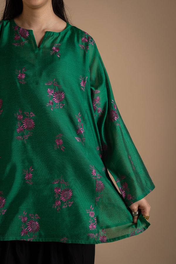 Forest Fleur Embroidered Kurta
