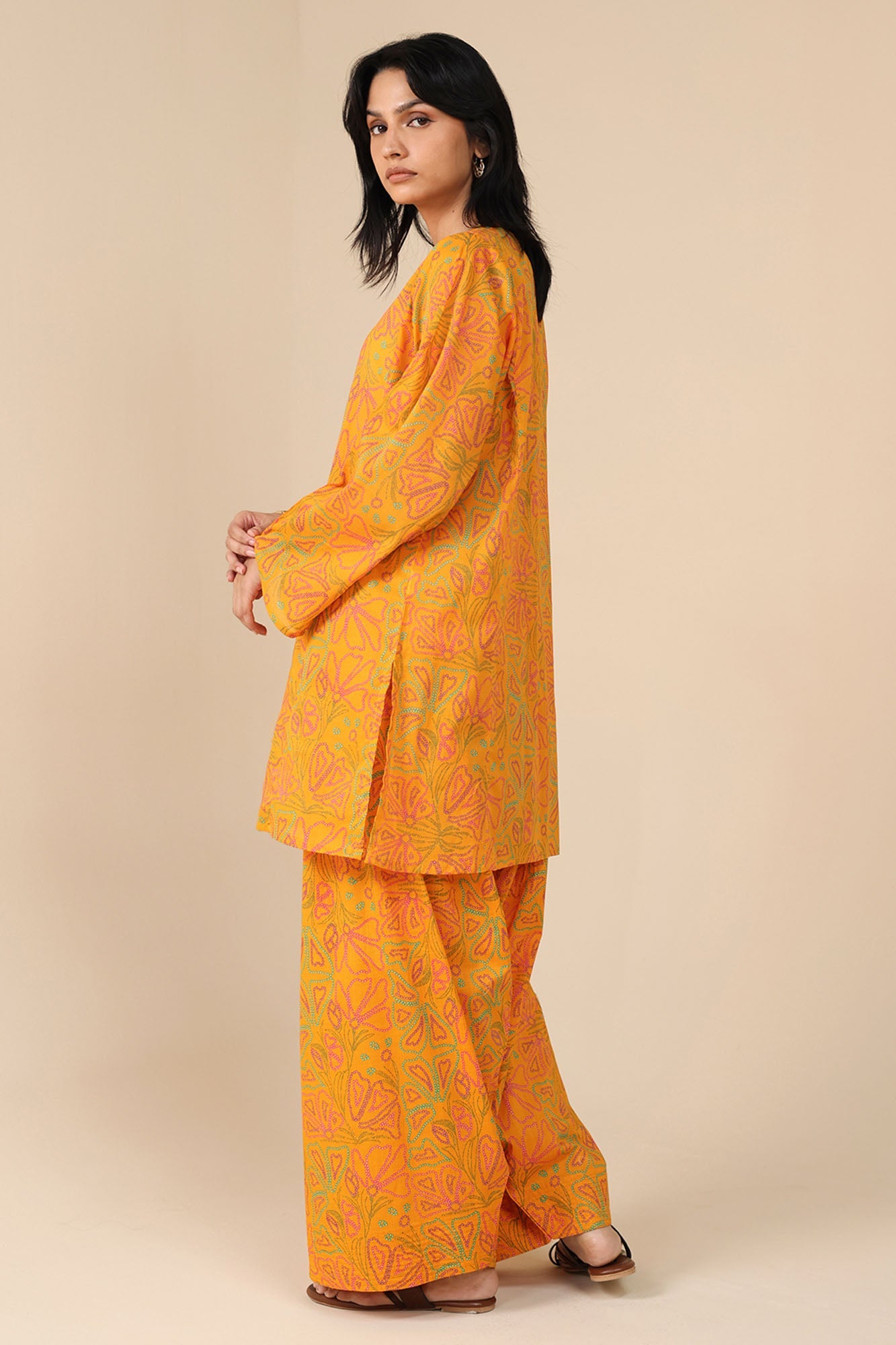 Phool Printed Farshi Set