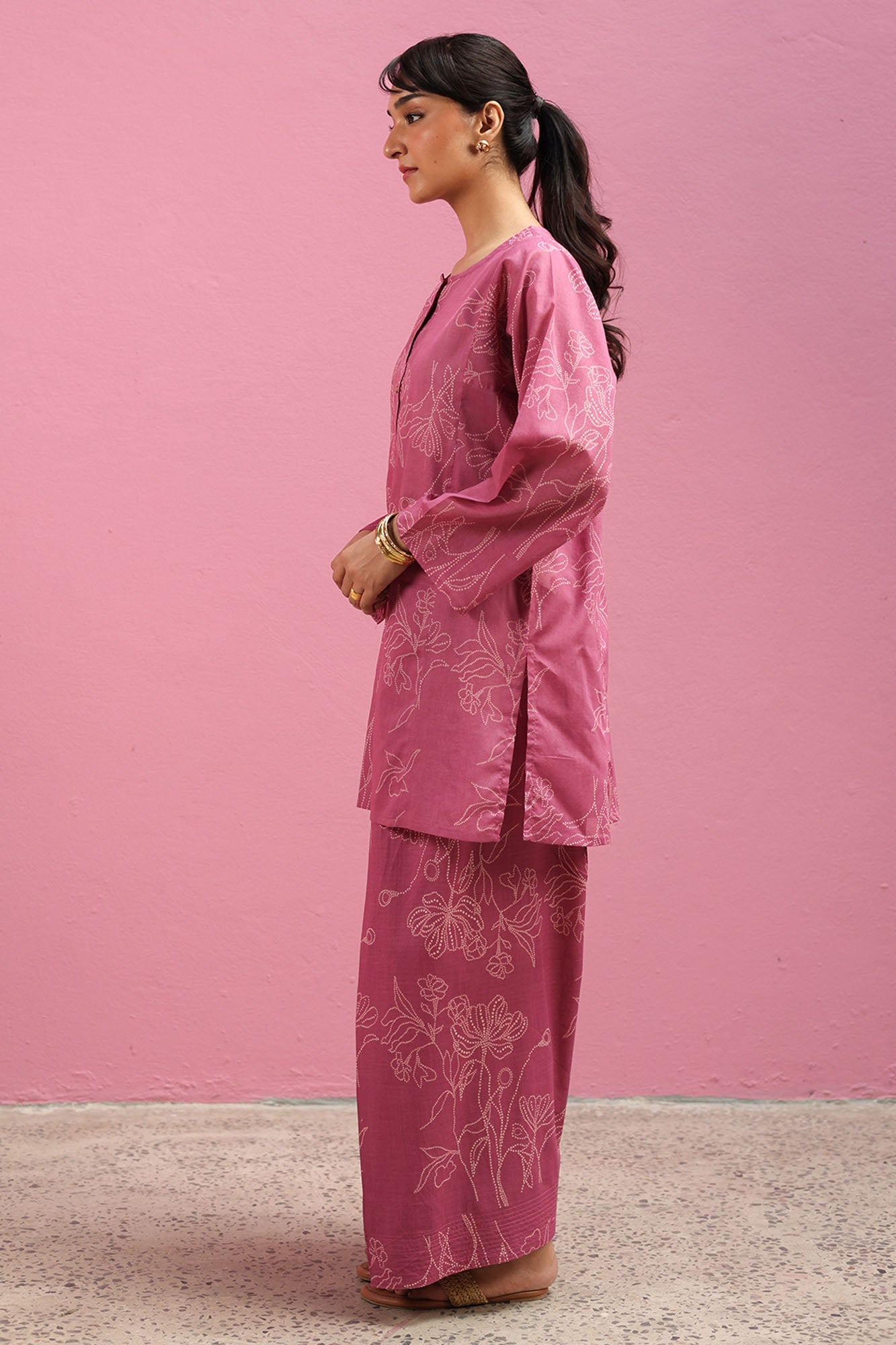 Phool Printed Farshi Set