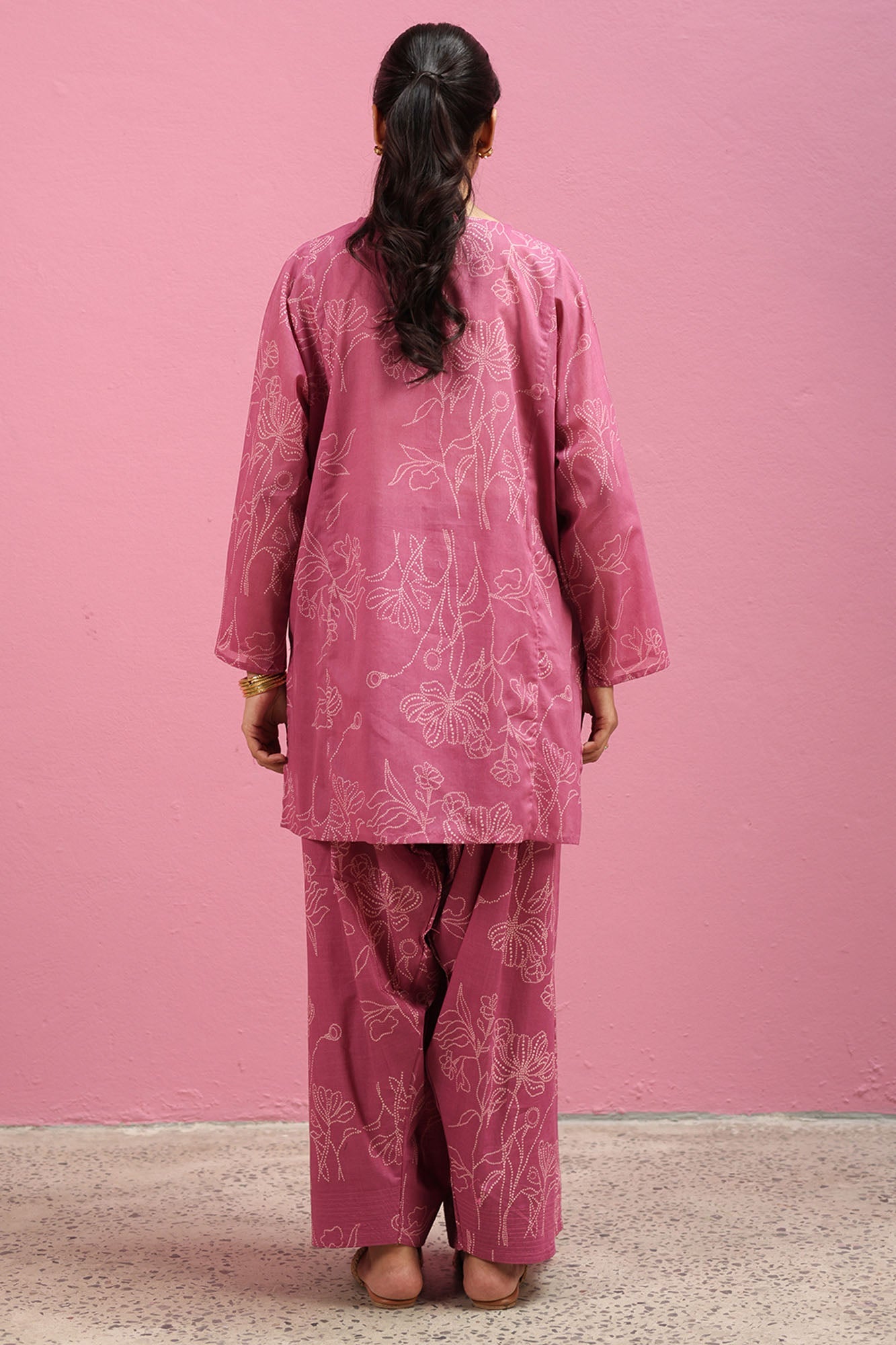 Phool Printed Farshi Set