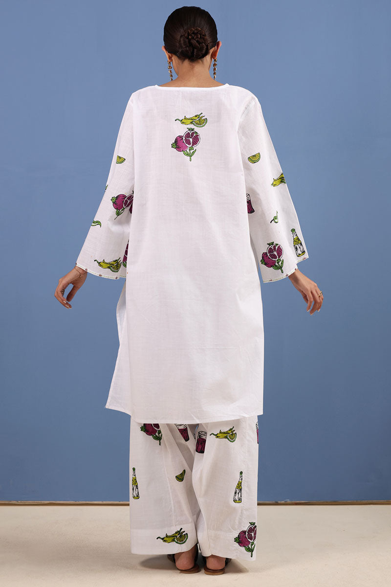 Nimbu Mirchi Block Printed Set
