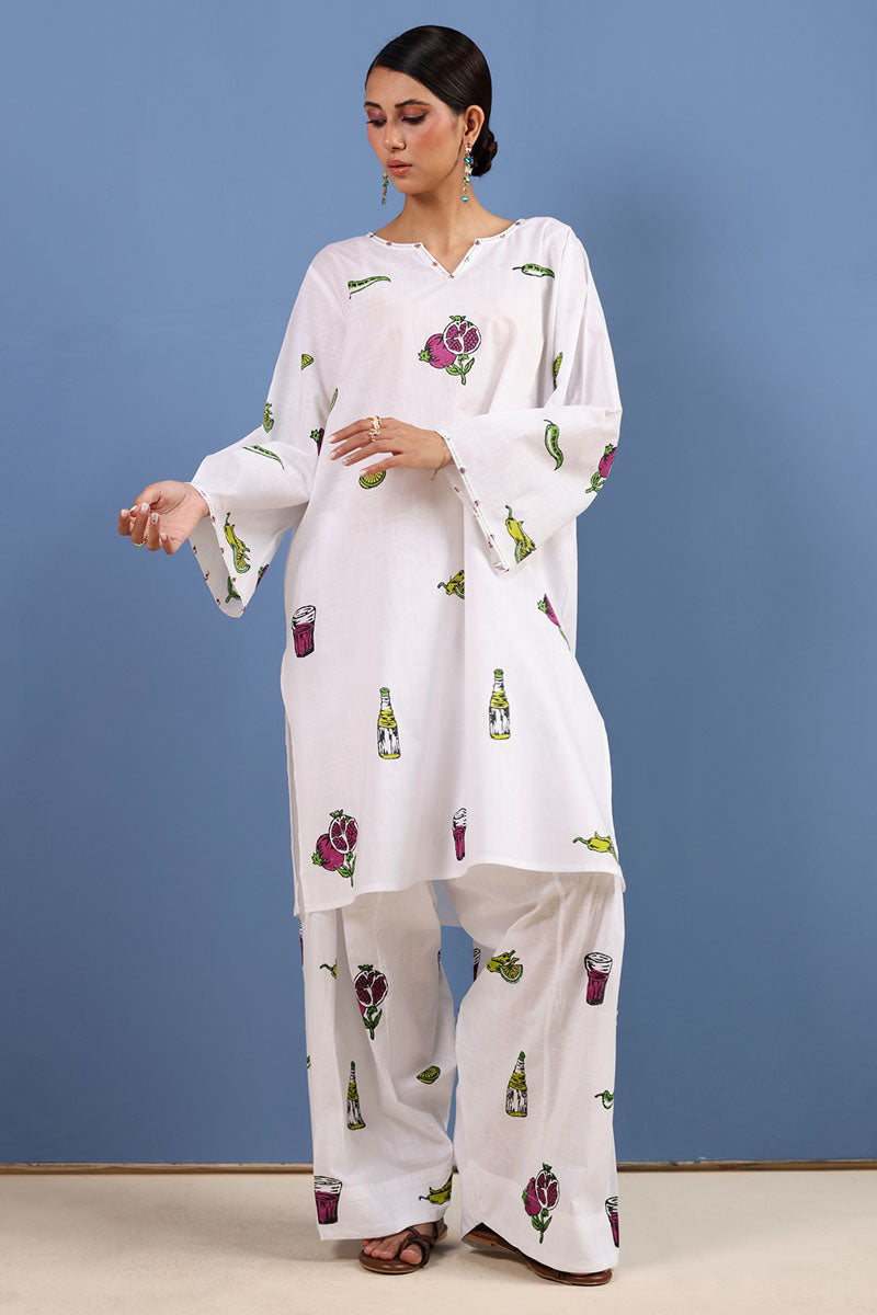 Nimbu Mirchi Block Printed Set