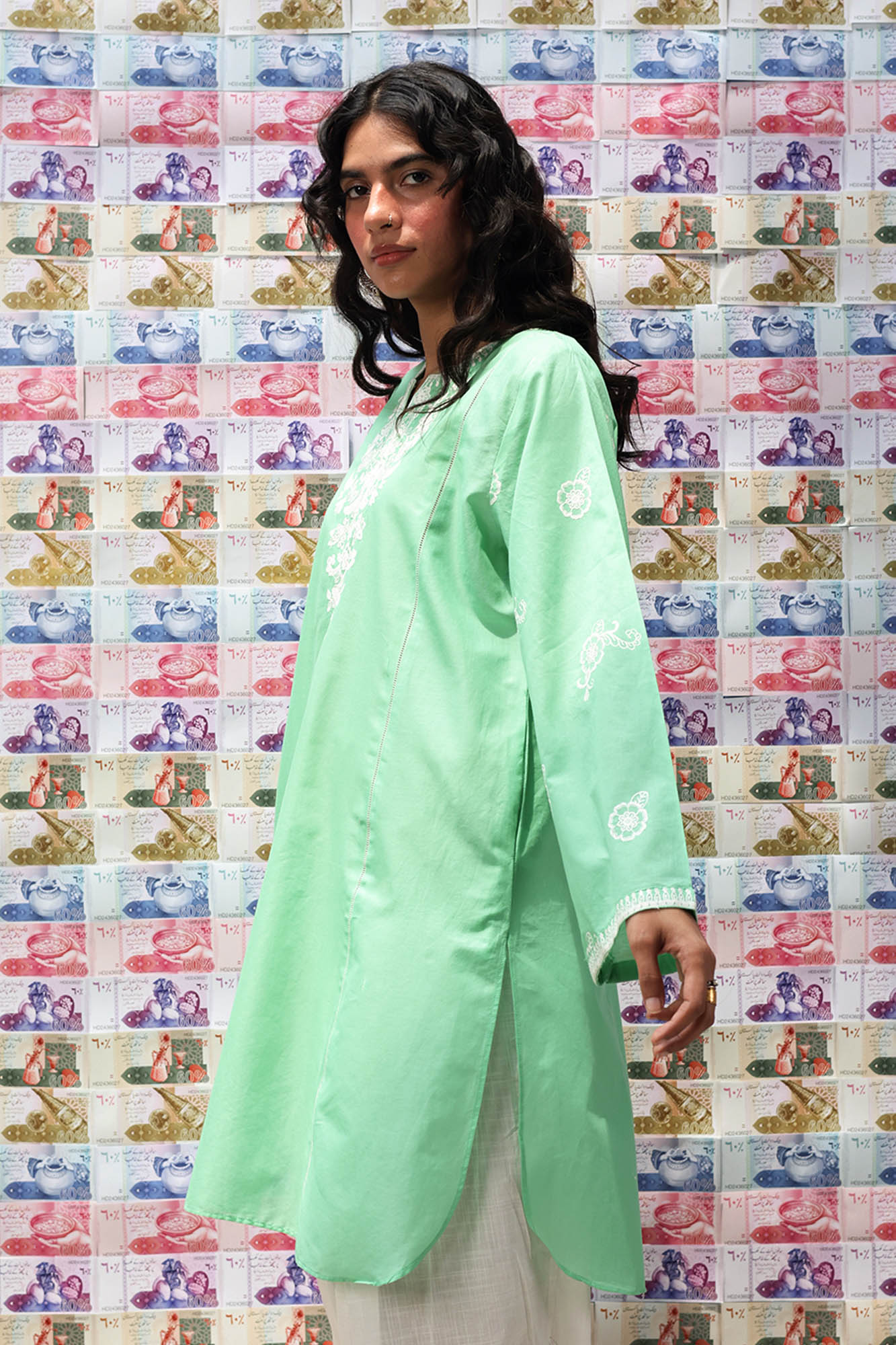 Petal Reverie Embroidered Kurta