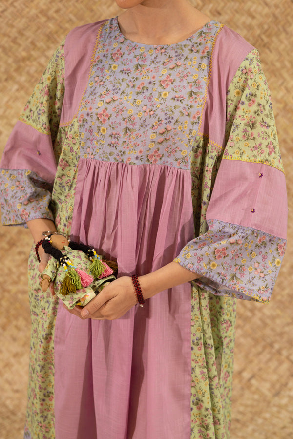 Blush Field Flared Kurta