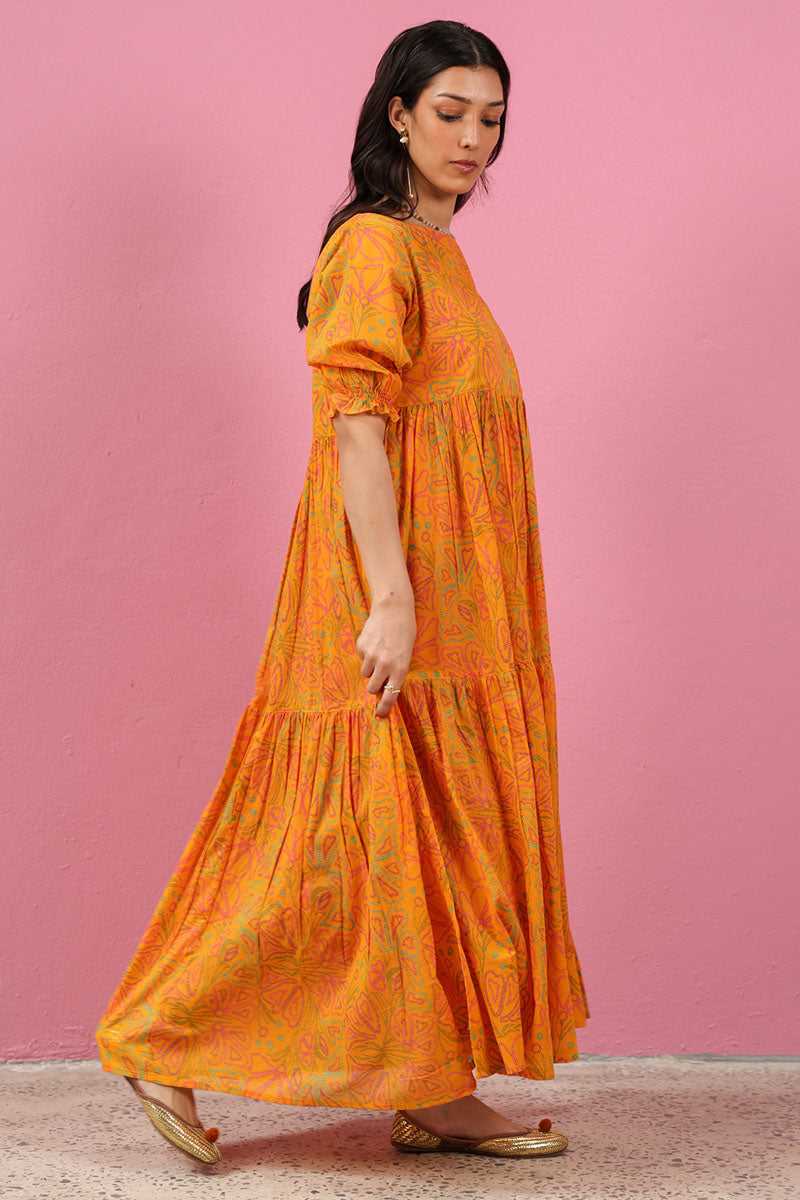 Marigold Muse Tiered Dress