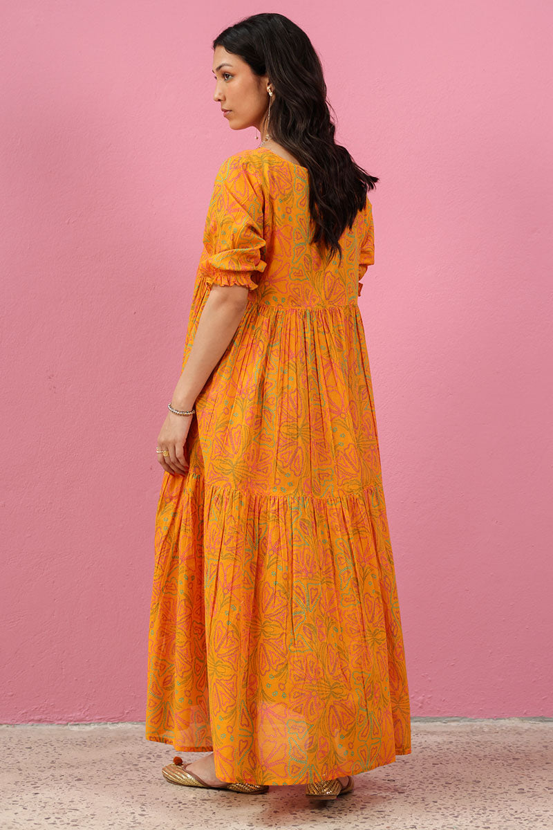 Marigold Muse Tiered Dress