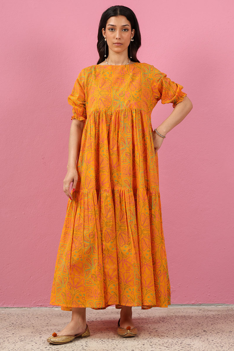 Marigold Muse Tiered Dress